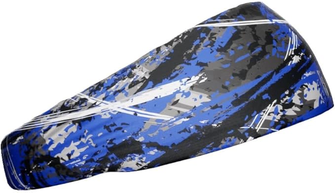 Unisex Headband/Sweatband. Best for Sports, Fitness, Working Out, Yoga. Tapered Design. Reversible.