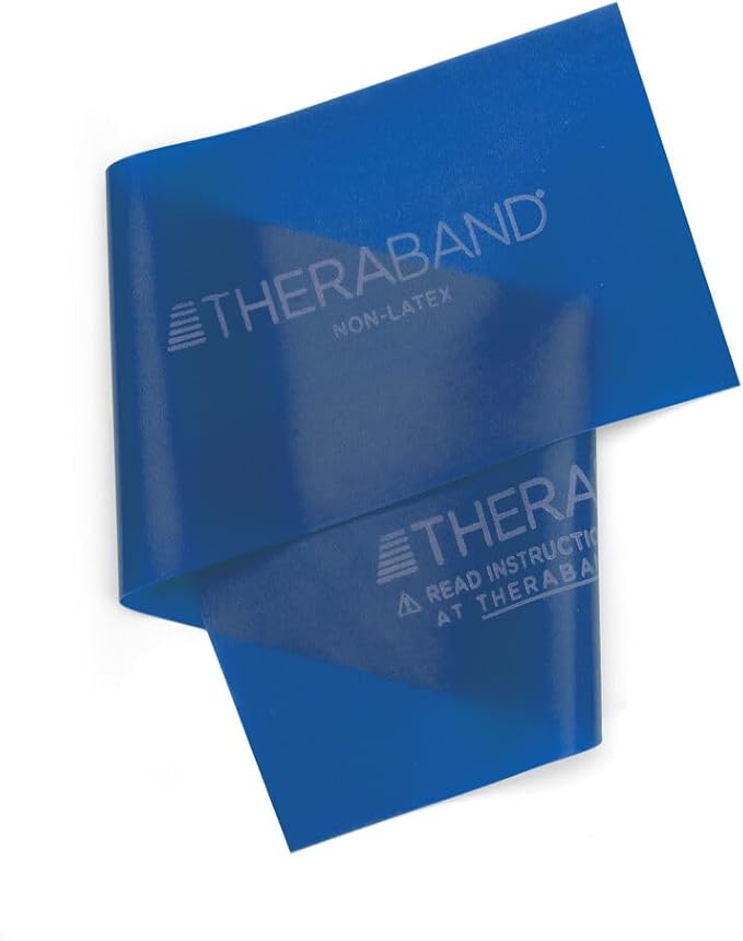 THERABAND Resistance Band 25 Yard Roll, Non-Latex Professional Elastic Stretch Bands for Upper & Lower Body Exercise Workouts, Physical Therapy, Lower Pilates, Flexibility, & Rehab, Dispenser Box