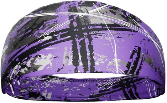 Unisex Headband/Sweatband. Best for Sports, Fitness, Working Out, Yoga. Tapered Design. Reversible.