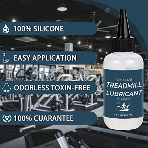 100% Silicone Treadmill Lubricant | 4 Ounces Treadmill Belt Lubricant, Easy to Apply & Suitable for Most Treadmill Brands