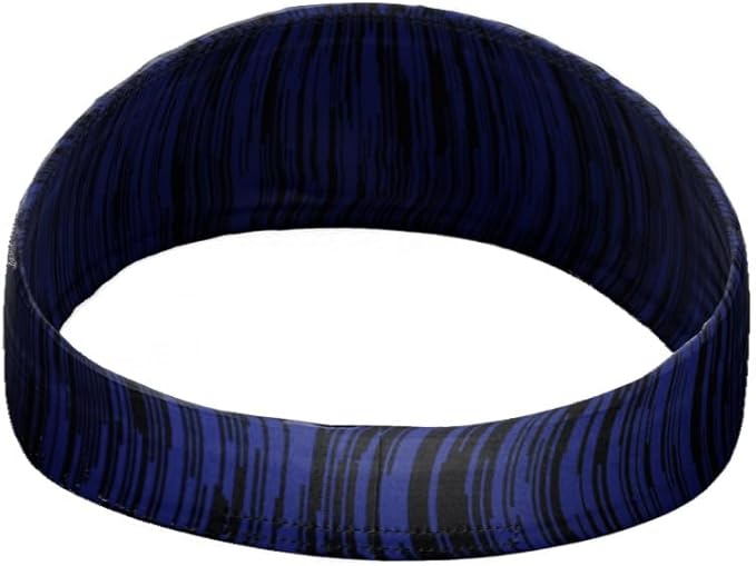 Unisex Headband/Sweatband. Best for Sports, Fitness, Working Out, Yoga. Tapered Design. Reversible.