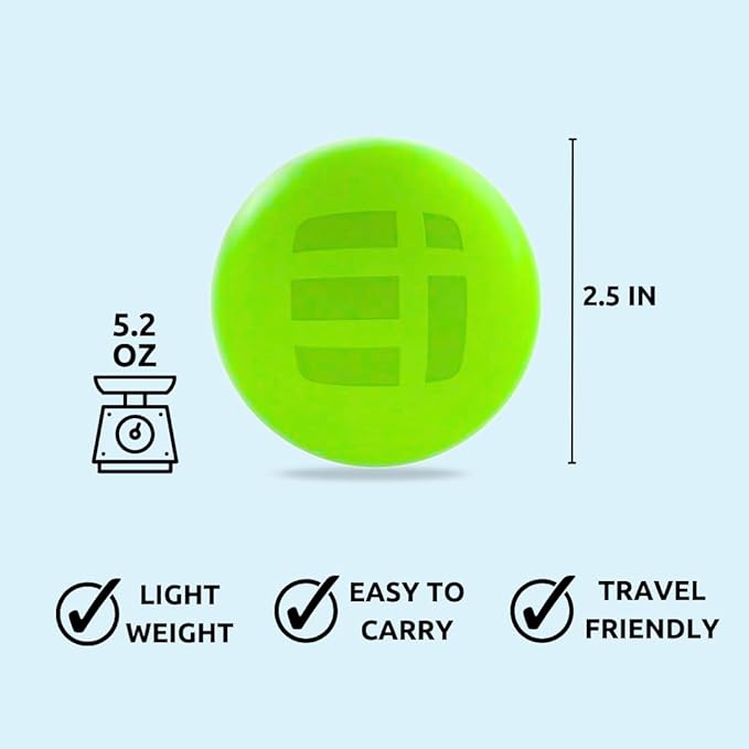 Massage Lacrosse Balls for Myofascial Release, Trigger Point Therapy Ball Set, Foot Massage Ball Roller for Plantar Fasciitis, Yoga Deep Tissue, Physical Therapy Balls Hard Rubber 2 Pack (Lime Green)