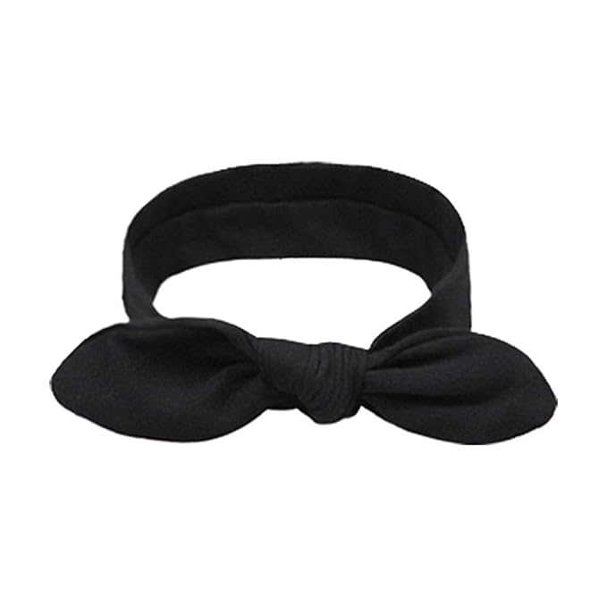 DRESHOW 8 Pack Bow Headbands for Women Girls Elastic Headwraps Knotted Headband Rabbit Ears Turban Non-Slip Sport Cute Hair Accessories