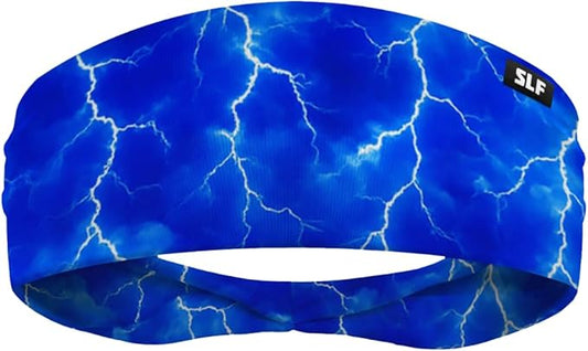 SLEEFS Sweat Bands Headbands Men & Women - Cooling Sports Mens Headband for Running, Football, Basketball, Cycling, Workout - Sweat Moisture Wicking Head Band Stretch Fit, Non-Slip Design - One Size