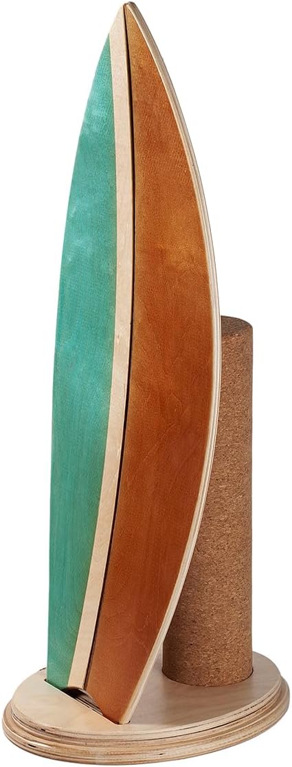 Balance Board Indoor Surfboard Surf Style Home Fitness with Wheel for Exercise, Athletic Training and Board Sports - Fun Workout Equipment For Balance, Stability and Improving Core Strength