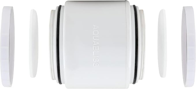 AquaBliss HD Revitalizing Shower Filter Replacement Cartridge For SF400 & SF500-2x Vitamin C + Minerals for Silky Hair, Glowing Skin, Strong Nails. 3-Pack (SFC400)