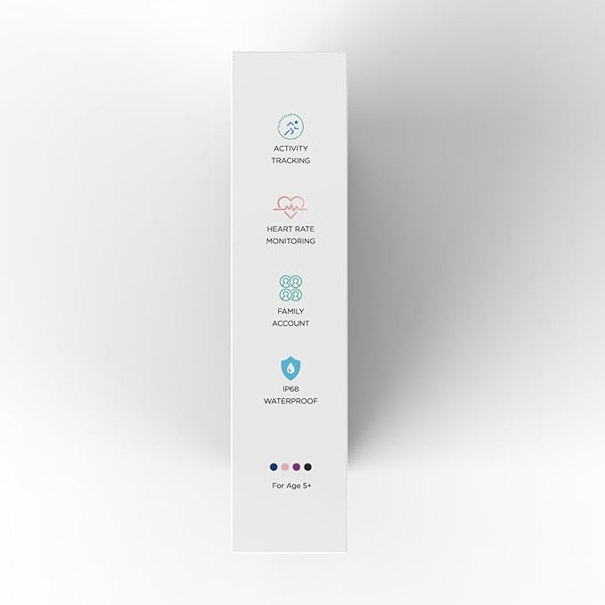 BIGGERFIVE Vigor 2 L Kids Fitness Tracker Watch for Boys Girls Ages 5-15, Activity Tracker, Heart Rate Sleep Monitor, IP68 Waterproof, Pedometer, Calorie Step Counter Watch, Lilac