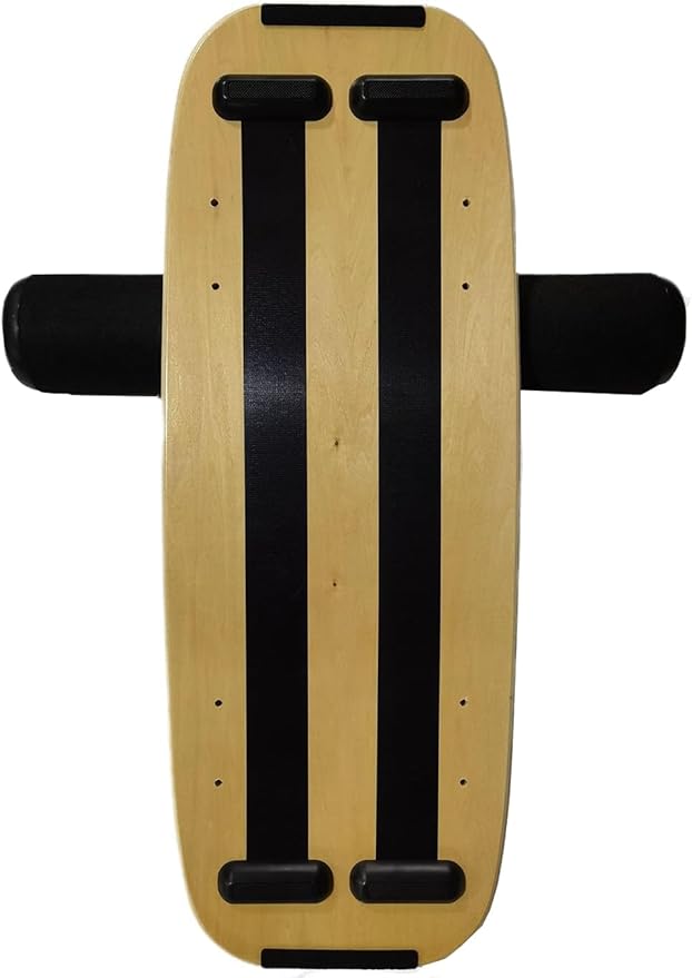 Balance Board Surf Trainer with Adjustable Stoppers - 2 Different Distance Options Balance Board for Surfing, Snowboarding, Skiing, Skateboarding, 300lbs Capacity