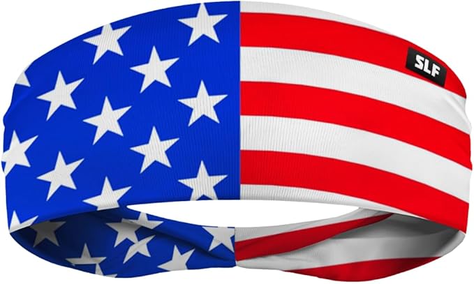 SLEEFS Sweat Bands Headbands Men & Women - Cooling Sports Mens Headband for Running, Football, Basketball, Cycling, Workout - Sweat Moisture Wicking Head Band Stretch Fit, Non-Slip Design - One Size