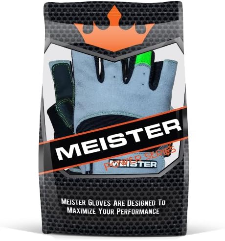 Meister Wrist Wrap Weight Lifting Gloves w/Gel Padding