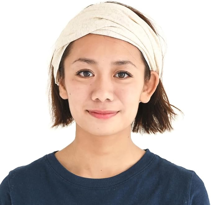 CHARM Organic Cotton Headband Pre-Tied Bandana - Mens Womens Hairband Chemo Head Bands