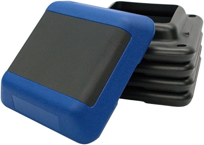 Gronk Fitness Adjustable Exercise Step Platform 16"x16" with Stackable Risers | 4"-12" Aerobic Step Platform for Cardio, Strength Training & Physical Therapy