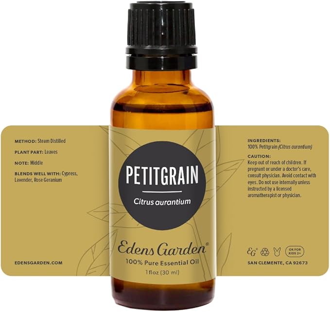Edens Garden Petitgrain Essential Oil- 100% Pure Premium Grade, Undiluted, Natural, Therapeutic, Aromatherapy, The Best for Diffuser, Skin, Face, Humidifiers 30 ml (1 fl oz)