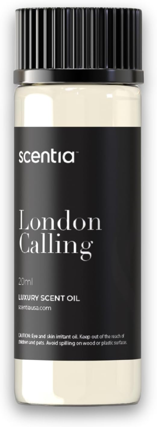 Hotel Diffuser Oil Inspired by Ferrari - 20 ml 0.67 fl oz - Essential Oil Blendwith White Tea, Cedarwood & Soku Lime for Aromatherapy Diffusers and Humidifiers - London Calling