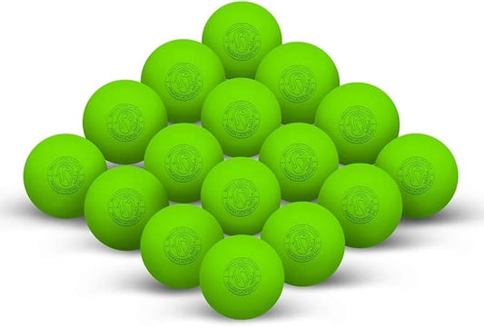 Signature Lacrosse Ball Set - Packs of 2, 4, 8, 12, and 120 - No Chemical Smell Massage Balls, Myofascial Release Tools, Back Roller, Muscle Knot Remover