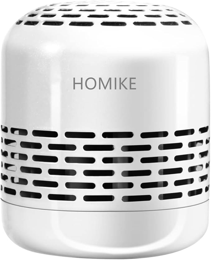 HOMIKE Refrigerator Deodorizer, Odor Eliminator,Last up to 10 Years for Car,Closet,Shoes Cabinet,Fridge and Freezer,Outperforms Baking Soda and Activated Carbon(White)