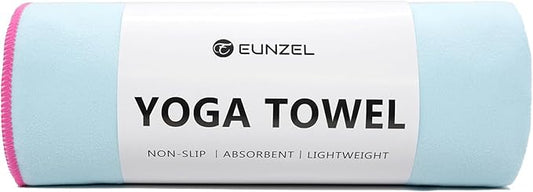 Eunzel Hot Yoga Towel Non-Slip Yoga Mat Towel Ultra-Absorbent Microfiber Towel for Hot Yoga, Pilates,Bikram and Workout 26.5"x 72"