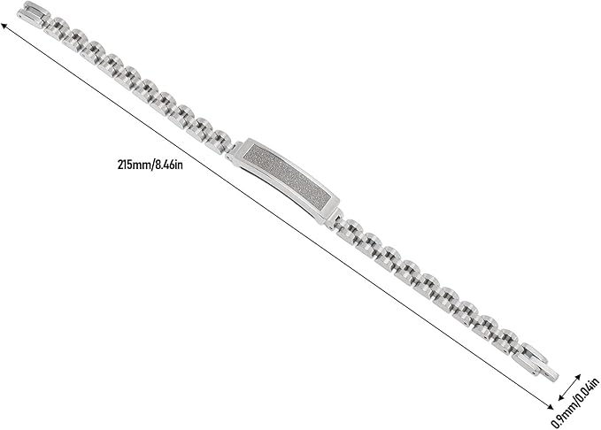 Smart Health Wristband, Zinc Alloy Bluetooth IP68 Health Fitness Tracker Screenless Smart Bracelet Step Counter for Sleep Sports Tracking