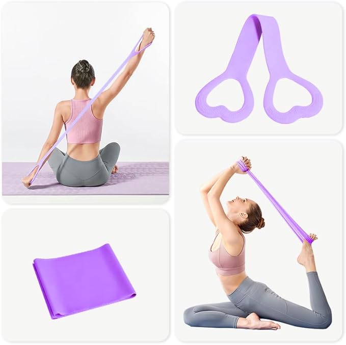 Home Pilates Essentials Kit for Women, with 5 Resistance Bands - Magic Circle Pilates Kit for Home Toning, Includes Yoga Ball, Stretch Strap & Gym Bag (13-Piece Complete Starter Set)