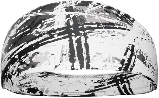 Unisex Headband/Sweatband. Best for Sports, Fitness, Working Out, Yoga. Tapered Design. Reversible.