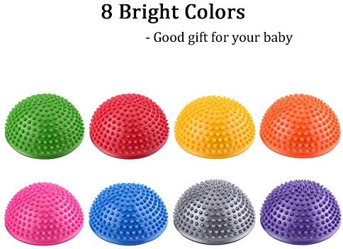 VGEBY Foot Massage Half Ball Balance Exercise Pods Spiky for Deep Tissue Foot Muscle Therapy