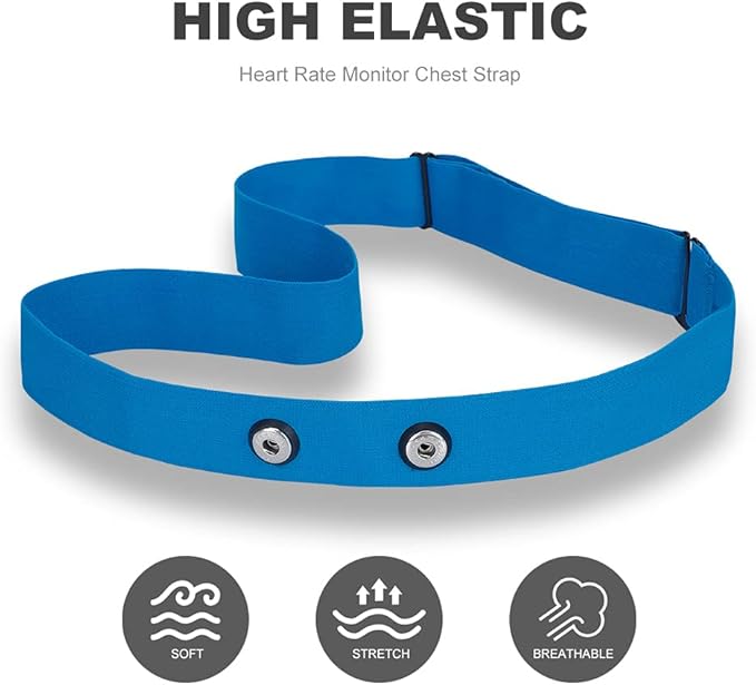 Heart Rate Monitor Replacement Chest Strap Compatible with Polar H10 H9 H7 H1 Wahoo Tickr Garmin Chest Belt