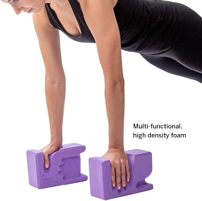 WRIST Buddy® Yoga Blocks 2 Pack | Reduces and Prevents Wrist Pain, Enhances Comfort Stability and Grip Strength on the Blocks | Hand-Shaped Blocks | EVA Yoga Accessories Set | Best Gifts for Yoga