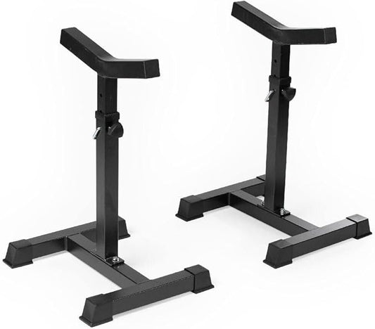 Titan Fitness Independent Bench Press Spotter Stands, Adjustable Uprights, Rated 700 LB, Strength Training Accessory