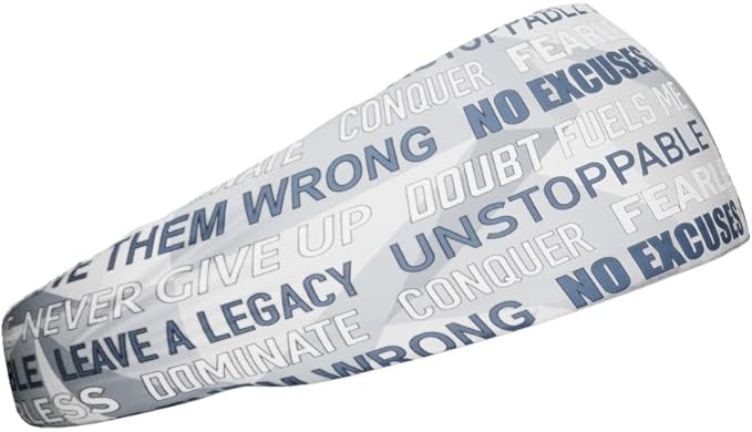 40+ Designs! Unisex Headband/Sweatband. Best for Sports, Fitness, Working Out, Yoga. Tapered Design