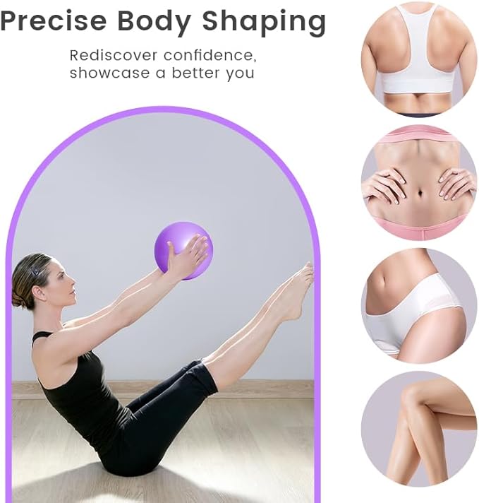 Home Pilates Essentials Kit for Women, with 5 Resistance Bands - Magic Circle Pilates Kit for Home Toning, Includes Yoga Ball, Stretch Strap & Gym Bag (13-Piece Complete Starter Set)