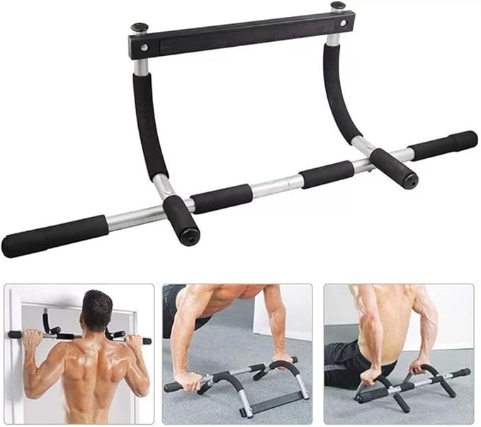 Upgrade Pull Up Bar for Doorway - Max Capacity 330 lbs, Portable Upper Body Workout Bar for Strength Training