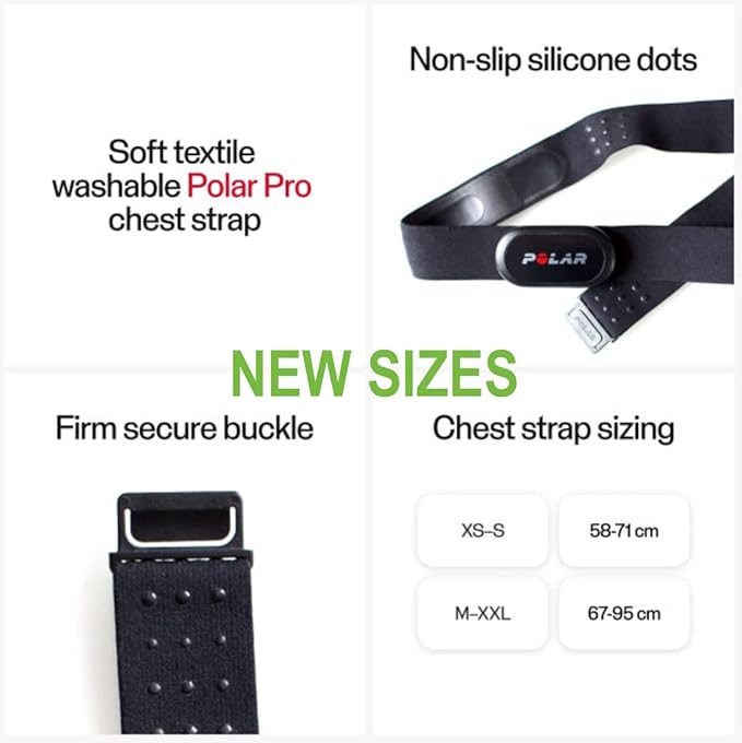 Polar H10 Heart Rate Monitor Chest Strap - ANT + Bluetooth, Waterproof HR Sensor for Men and Women