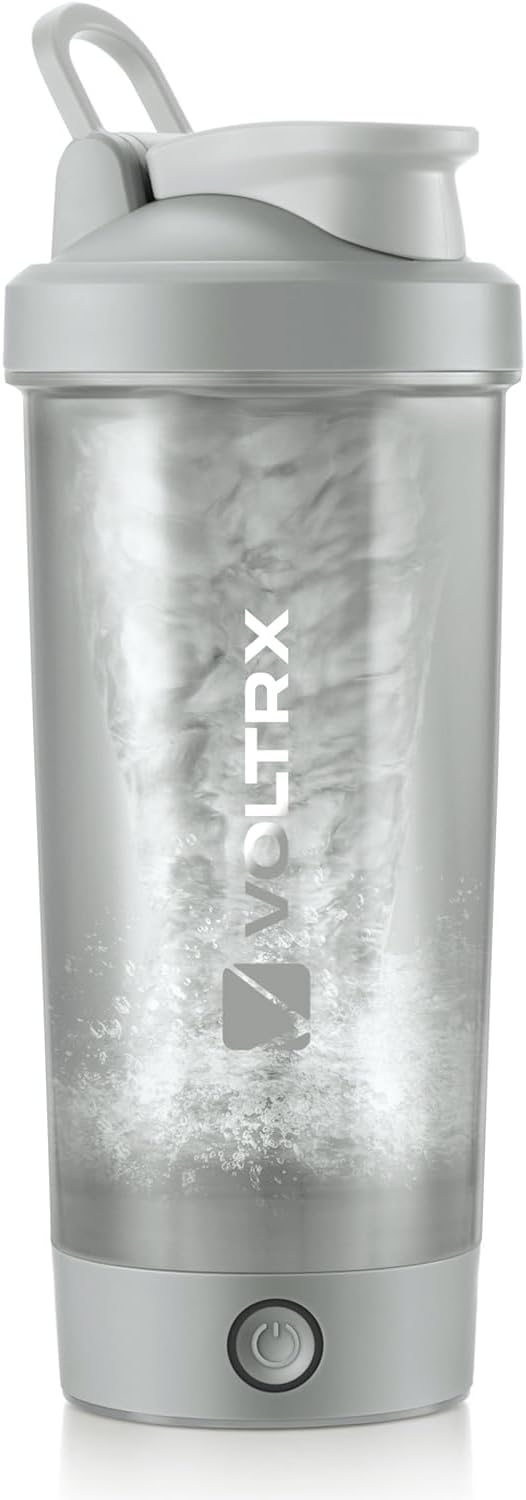 VOLTRX Protein Shaker Bottle, Merger USB C Rechargeable Electric Protein Shake Mixer, Shaker Cups for Protein Shakes and Meal Replacement Shakes, BPA Free, 24oz