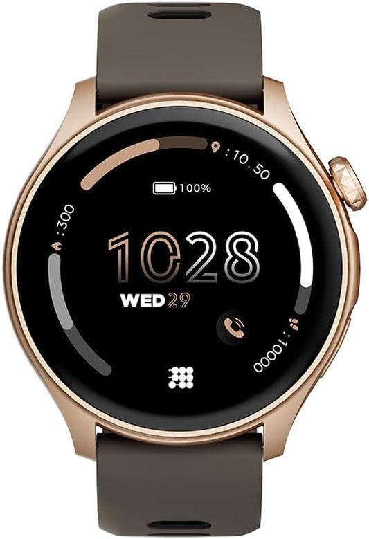 Cubitt Aura Smartwatch/Fitness Tracker with 1.43" Touch AMOLED Screen, Bluetooth Calling, 60+ Sports, Blood Oxygen, Heart Rate, Stress/Sleep Monitor, Waterproof, Step Counter, Compass Support