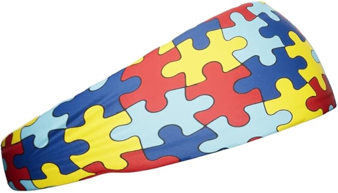 Unisex Headband/Sweatband. Best for Sports, Fitness, Working Out, Yoga. Tapered Design. Reversible.