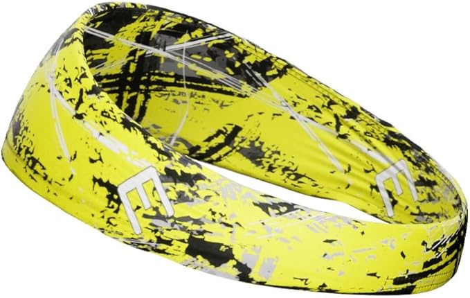 Unisex Headband/Sweatband. Best for Sports, Fitness, Working Out, Yoga. Tapered Design. Reversible.