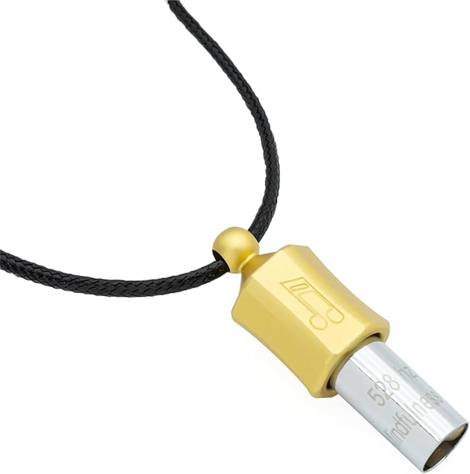 Anxiety Necklace 528 Hz Breathing Meditation Whistle Mindfulness Device for Stress Relief Calm Meditation Adjusting Breathing Anxiety Relief Necklace, Stress Relief Gift for Men Women