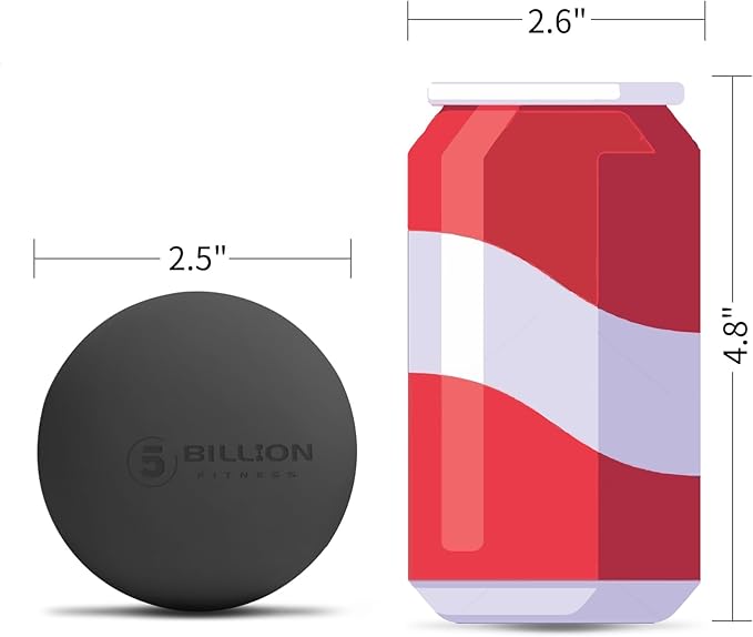 Massage Lacrosse Balls for Myofascial Release, Peanut Massage Ball, Mobility Ball for Physical Therapy - Deep Tissue Massage Tool for Trigger Point Therapy, Muscle Relaxer,Yoga Therapy