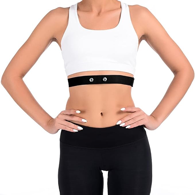 Compatible with Polar H10 H9 H7 H1 Wahoo Tickr Garmin HRM Heart Rate Monitor Chest Strap,Black