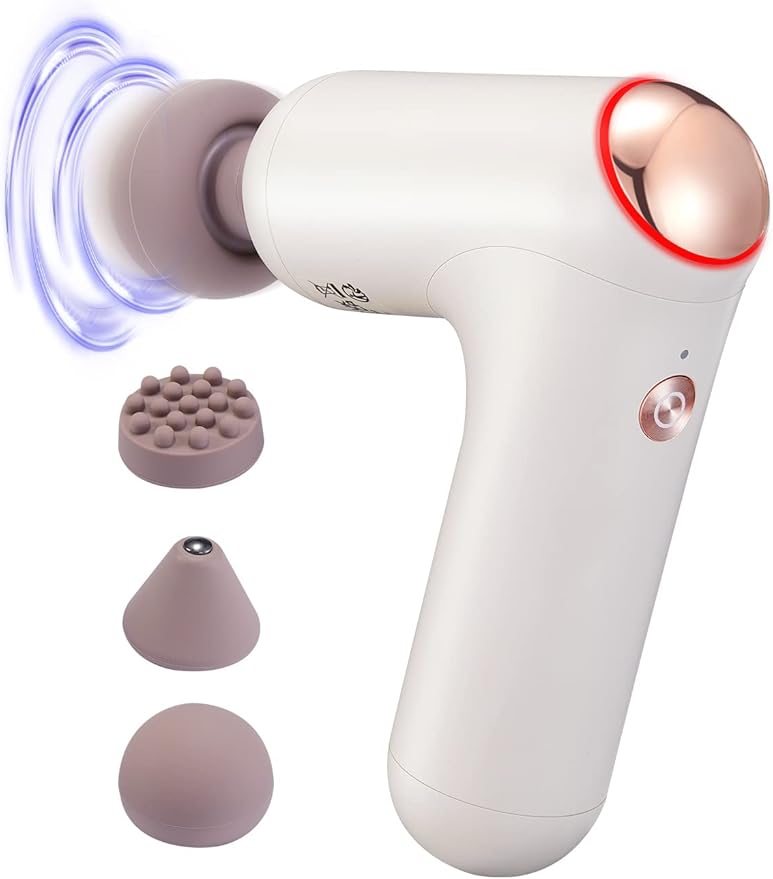 Breo Lucky 7 Massage Gun with Heat, Deep Tissue Muscle Massager, Stimulator, Body Relaxation, Low Noise for Recovery, Sports