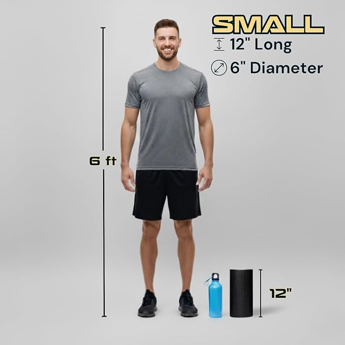 Fitizen Foam Roller – Muscle Massage Rehab Stiff Back Pain Physical Therapy Deep Tissue Firm Exercise Equipment Home Gym Stress Yoga Pilates for The Fit Citizen by FitNation