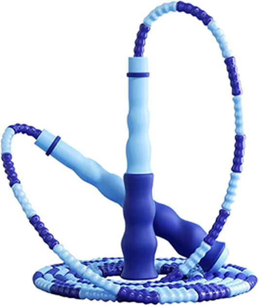 GRAWUN Jump Rope For Kids, Soft Beaded Jump Rope, Adjustable Length Tangle-Free Segmented Soft Beaded Skipping Rope,for Women, Men and Kids Keeping Fit, Workout and Weight Loss