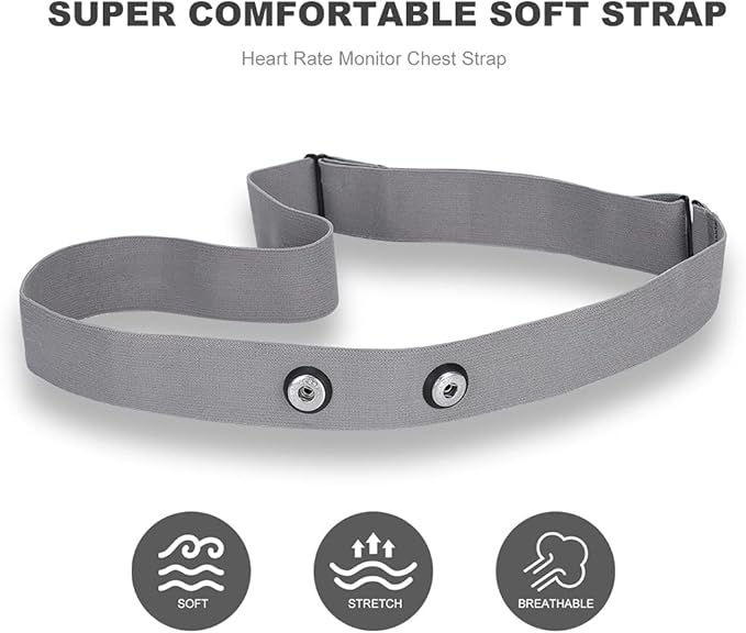 Heart Rate Monitor Replacement Chest Strap Compatible with Polar H10 H9 H7 H1 Wahoo Tickr Garmin Chest Belt