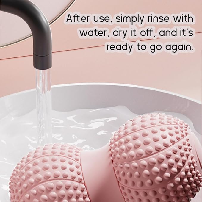 Peanut Massage Ball for Myofascial Release & Muscle Relaxation - Deep Tissue (Pink)