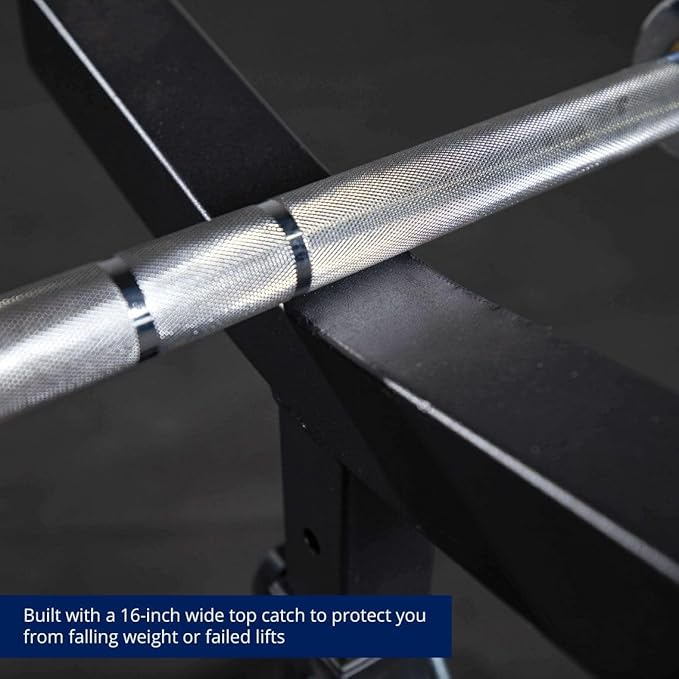 Titan Fitness Independent Bench Press Spotter Stands, Adjustable Uprights, Rated 700 LB, Strength Training Accessory