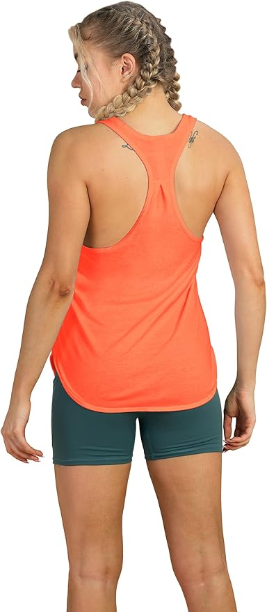 icyzone Women's Racerback Workout Athletic Running Tank Tops Loose Fit (Pack of 2)