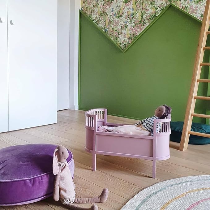 Round Floor Pillow Cover Velvet Throw Seating Pouf Yoga Meditation Cushion Plush Case Reading Room Decor Cover Only (25.6IN, Purple)