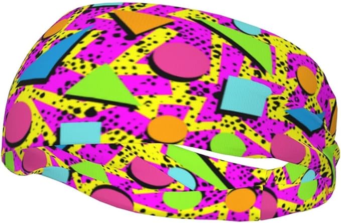 Sports Headband Moisture Wicking Sweatband for Men Women Running Cycling Yoga Fitness Workout