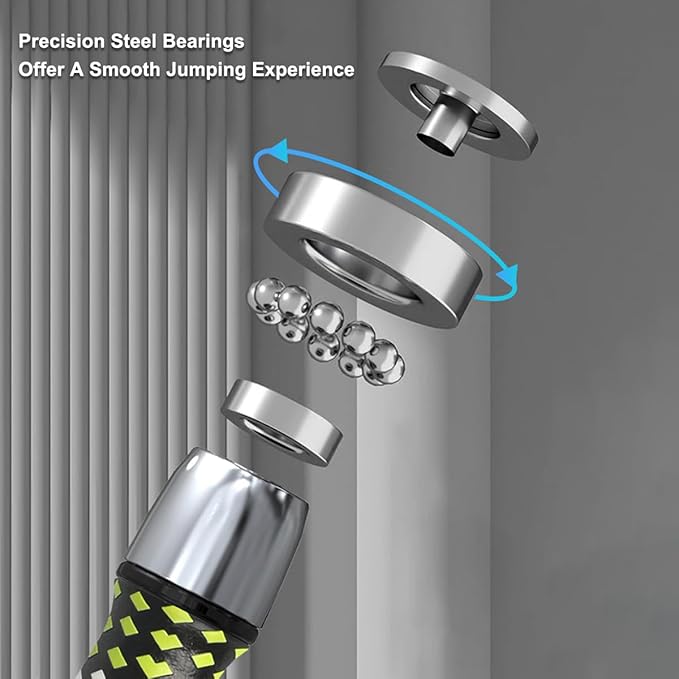 HEREROPE 1/4LB Weighted Jump Rope for Speed, Cardio, Boxing & Workout, Skipping Rope with Ball-bearing, Comfortable & Ergonomic Grip, Tangle Free Cable, Jump Ropes for Men Women Fitness