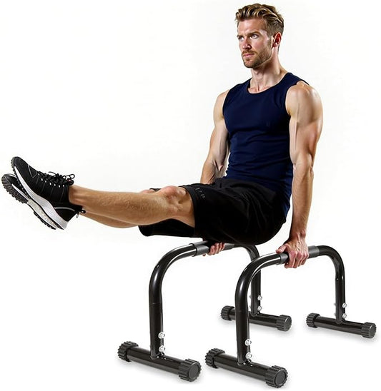 AmazeFan Parallettes Bars, High Steel Push Up Bar Strength Training For Handstands, Calisthenics Bars & Dip Bars, Calisthenic, Push Up Stands Handle for Floor Workouts Calisthenics Equipment 